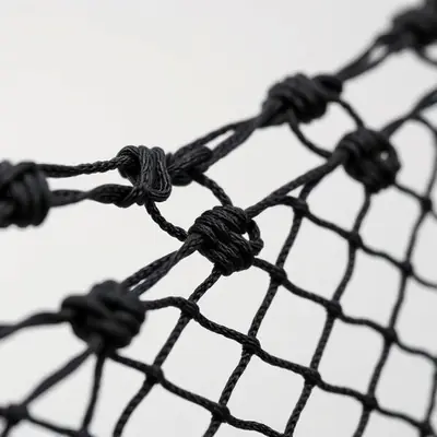 Black Safety Nets mesh close-up